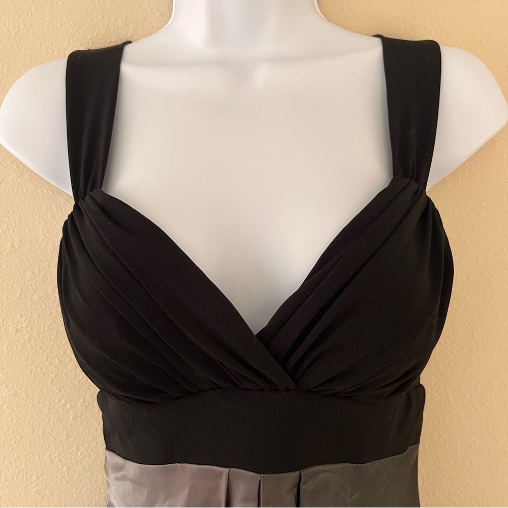 Cache Y2K Babydoll Dress Sz 6 Vintage Satin Bubble Hem Whimsigoth Burnout Ombré - Picture 3 of 15